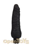 Realistic Skin Vibrator Small - Black (Shots Toys)