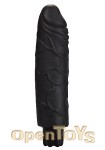 Realistic Skin Vibrator Normal Size - Black (Shots Toys)