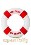 Buoy Cockring - Welcome on Board - Red (Shots Toys)