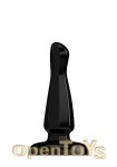 Buttplug - Rubber - 5 Inch - Model 3 - Black (Bottom Line)