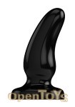 Buttplug - Rubber - 7 Inch - Model 7 - Black (Bottom Line)