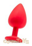 Extra Large Diamont Butt Plug - Red (Shots Toys - Ouch!)