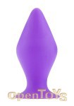 Butt Plug with Suction Cup - Large - Purple (Shots Toys)