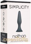 Nathan - Small Conical Butt-Plug - Black (Shots Toys - Simplicity)