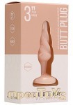 Butt Plug - Rounded - 3 Inch - Flesh (Shots Toys - Plug and Play)