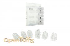 Power Stretchy Penis Sleeve 6 Pieces Set - Clear 