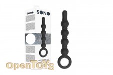 No. 59 Dildo with Metal Ring - Black 